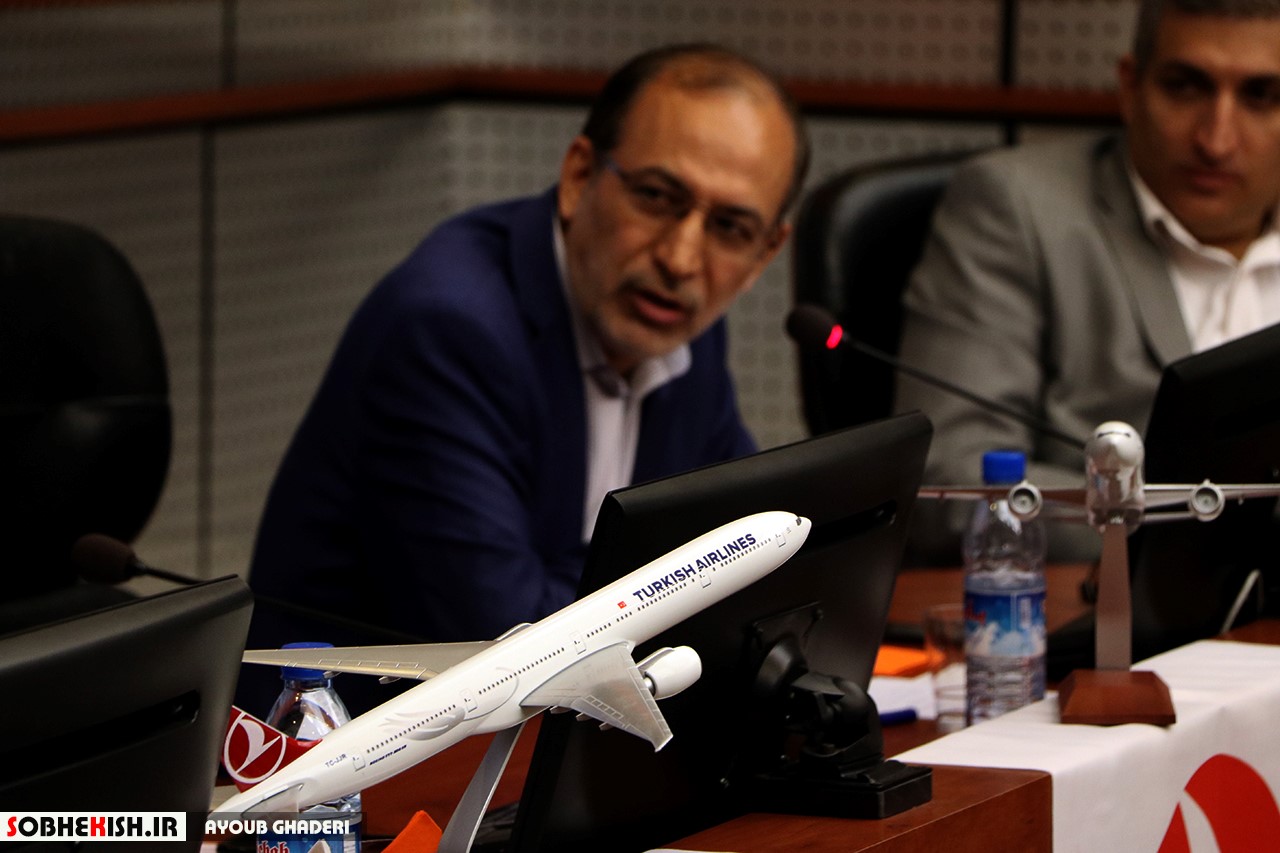 مراسم امضای توافقنامه هواپیمایی ترکیه و سازمان منطقه آزاد کیش