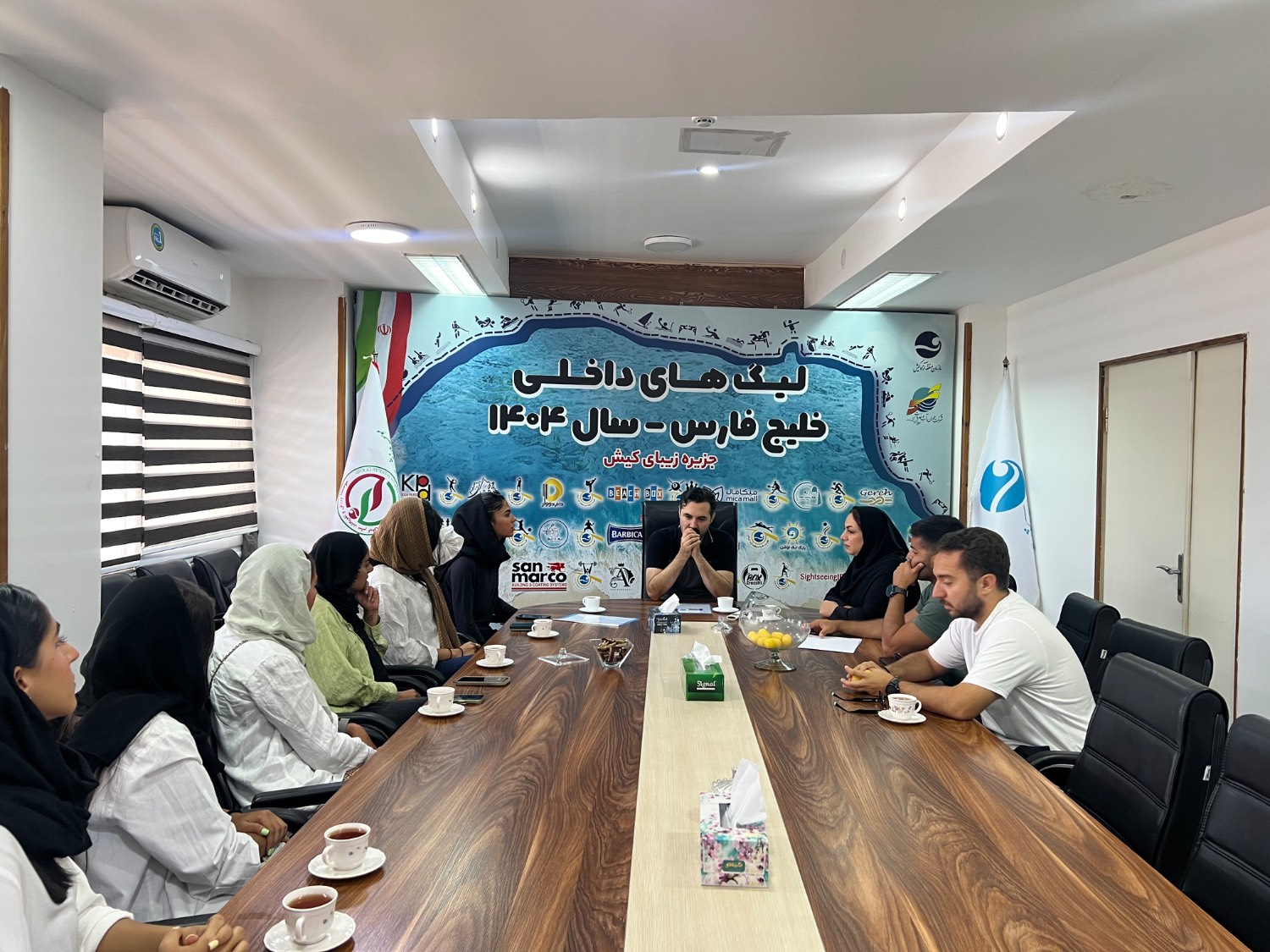 قرعه‌کشی مسابقات پدل بانوان جام خلیج تا ابد فارس برگزار شد