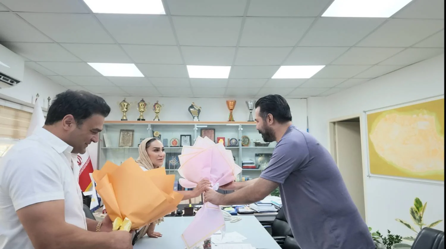 تقدیر معاونت ورزش و تفریحات سالم کیش از مربی و ورزشکار تیم ملی ترامپولین پس از مسابقات ناگویا