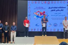 کسب مدال نقره توسط عبدالرضا زارعی در مسابقات قهرمانی کشور نجات غریق