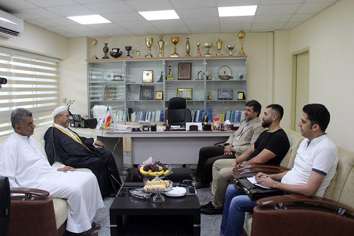 دیدار دکتر افشاردوست با امام جمعه اهل سنت