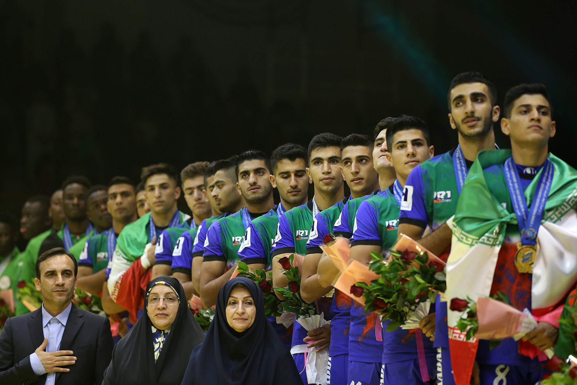 تیم ملی جوانان ایران در جزیره کیش بر بام کبدی دنیا ایستاد