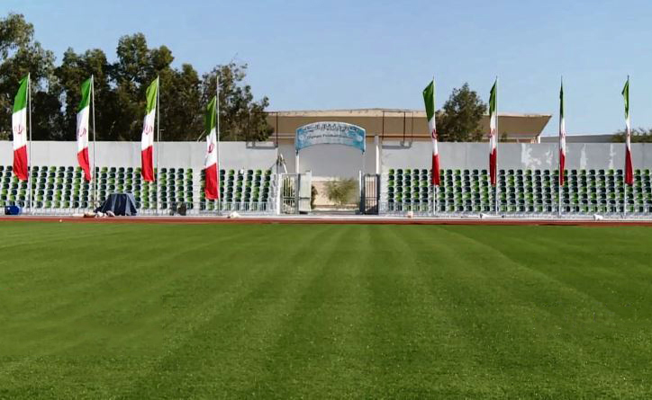 اولین زمین چمن هیبریدی کشور در کیش آماده بهره برداری