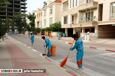 ادامه طرح ساماندهی و بازپیرایی محیط شهری منطقه صدف - گزارش تصویری - عکس 2 | پایگاه خبری صبح کیش
